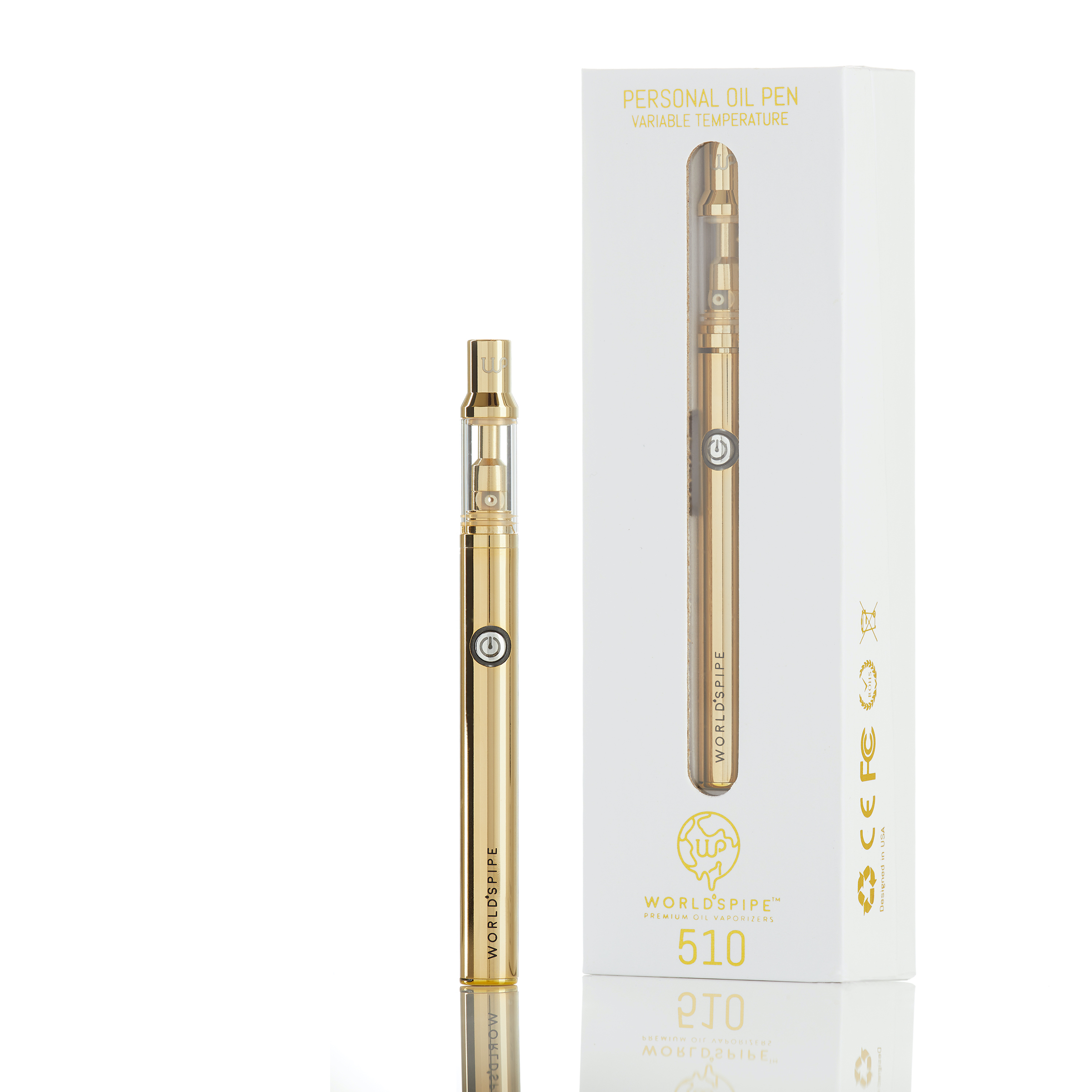 WP 510 Oil Vape Pen Honey Gold - Worlds Pipe